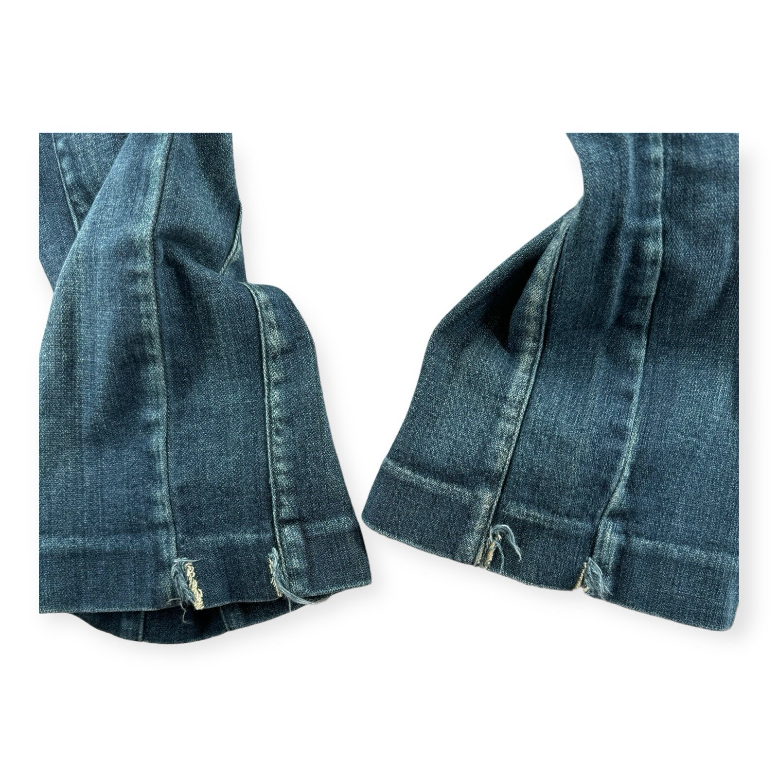 Vintage Armani Exchange Jeans Womens Size 4 Bootcut Blue Denim Stitch Detail image 5