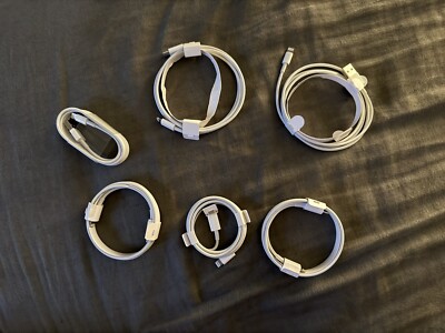 Pack Of Unused Apple Lightning Cables From Old Packaging