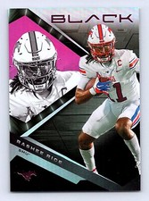 Rashee Rice Card Black Pink 2023 Panini Chronicles Draft Picks #18 SMU Mustangs