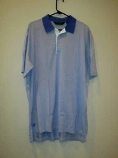 RALPH LAUREN POLO GOLF Shirt  Purple Micro Stripe S/S Pima Cotton- Size XL-EUC