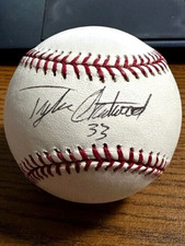 TYLER CHATWOOD SIGNED AUTOGRAPHED OML BASEBALL!  Giants, Rockies, Cubs!