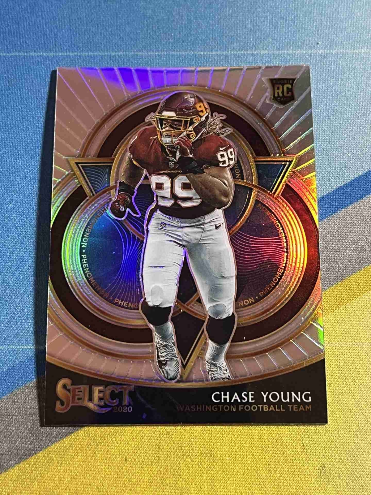 2020 Panini Select CHASE YOUNG Washington Phenomenon Rookie Insert Silver Prizm