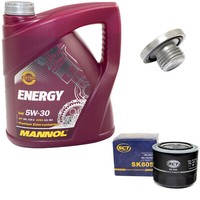 MotoröL ÖLfilter SK805 5W30 4Liter + ÖLablassschraube FüR Opel Astra G Caravan
