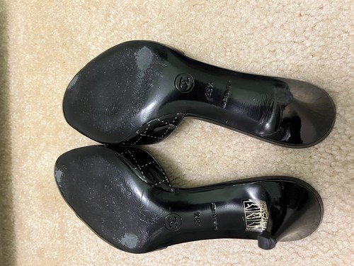 Chanel Black Mules Size 8.5 - Picture 5 of 5