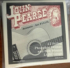 John Pearse 12-String Acoustic Guitar Strings SILK & PHOSPHOR BRONZE WOUND 1410L