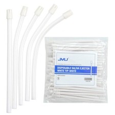 JMU Eyector de Saliva Dental Boquillas de Bajo Volumen Punta Aspirador Tubo Blanco