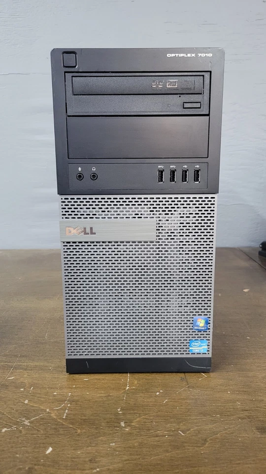 Dell OptiPlex 7010 Mid Tower PC Desktop Computer - Windows 7 Pro 32-bit - Image 2 of 3