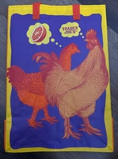 TRADER JOE'S  Orange Chicken Reusable Shopping Bag New W/ Tags