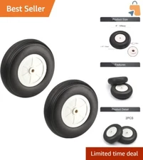 2 Pcs RC Airplane Ultra-Light Sponge Tires - Perfect for Easy Maneuverability