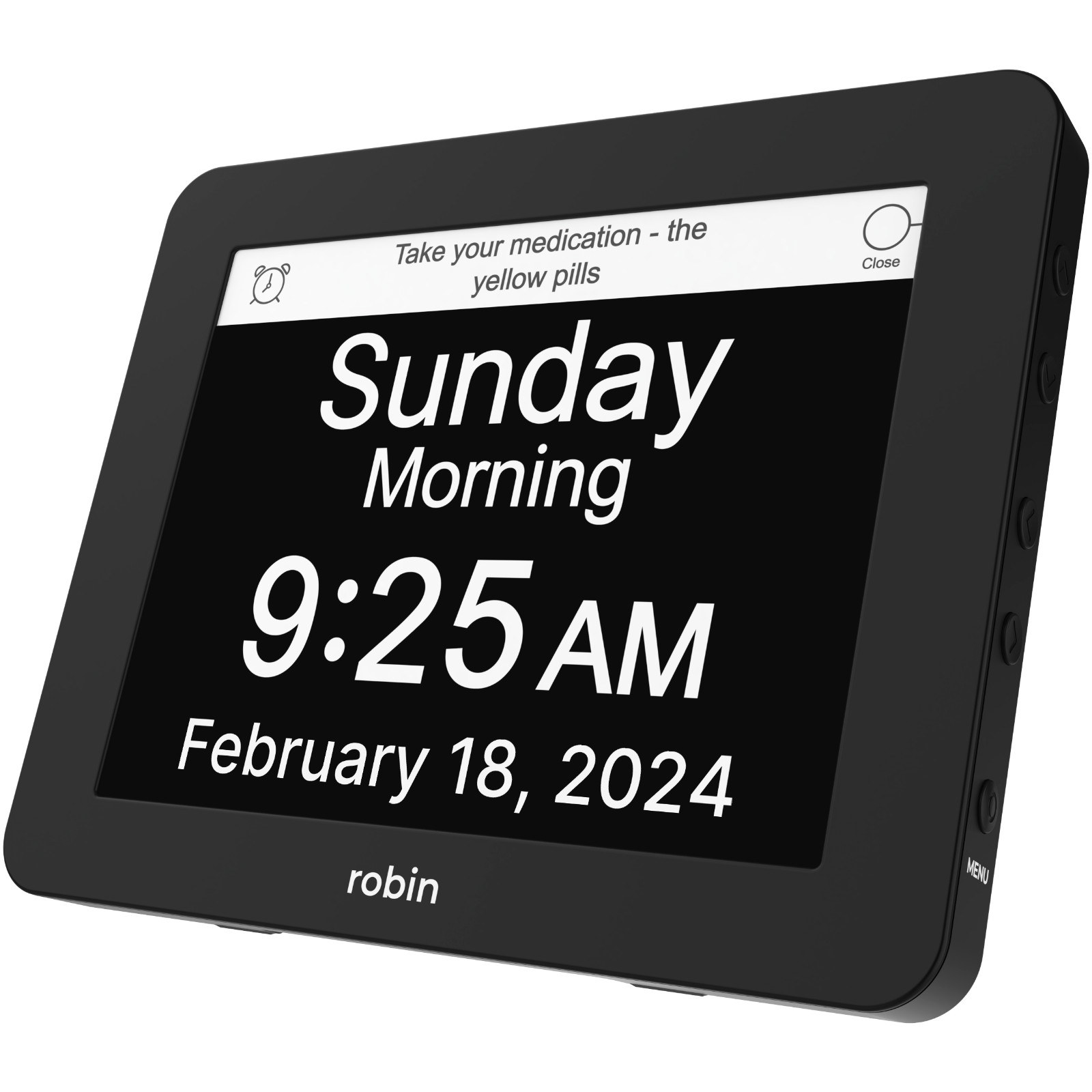 Robin 2024 Digital Calendar Day Clock Clock for Seniors with Dementia Alzheimers
