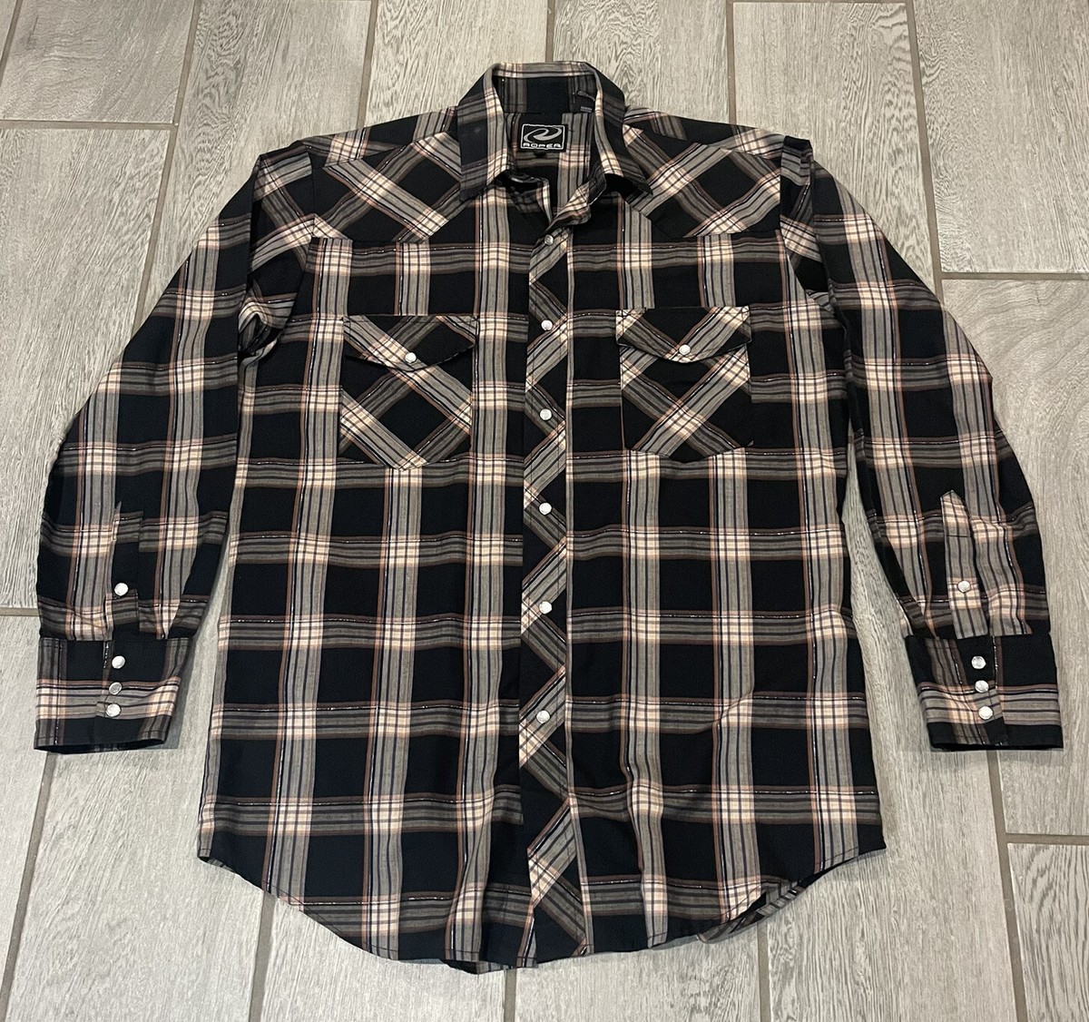 Chemise western vintage Roper : haut de cowboy