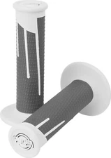 ProTaper 021690 White/Dark Gray Full Diamond Clamp-On Grips