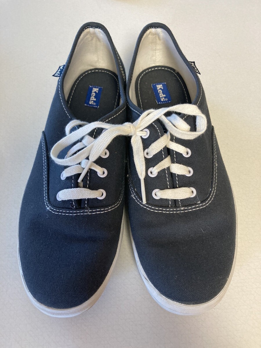 Keds Womens Navy Blue Champion Lace Up Shoes Size 9 - VERY GOOD | eBay