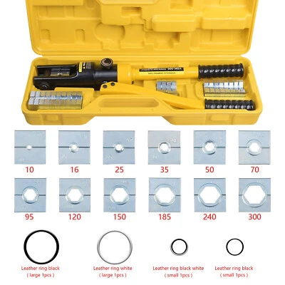 ISWEES Hydraulische Presszange Crimpzange 10-300 mm² Quetschzange Kabelschuhe Zange DHL