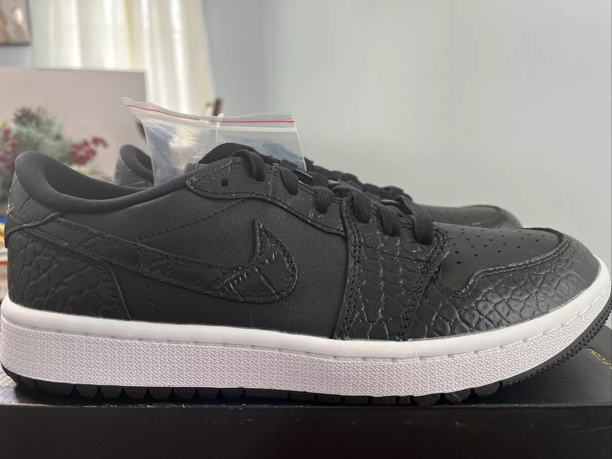 Nike Air Jordan 1 Low Golf Black Croc DD9315-003 Men's 7.5 / Women's 9