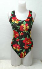 New Floral Pattern Spandex Leotard for Women Size 10 Small