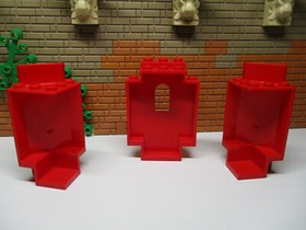 (A5/3) Lego 3x Panel Red 2345 4444 Guarded Inn 6067 Knights Castle