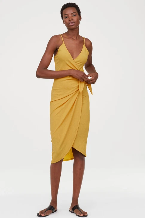 H&m jersey sales wrap dress