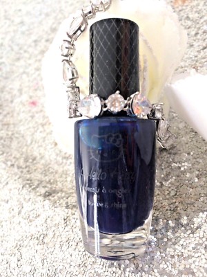 Vernis à Ongles Hello Kitty Bleu Nuit - Excellente Tenue - Neuf France