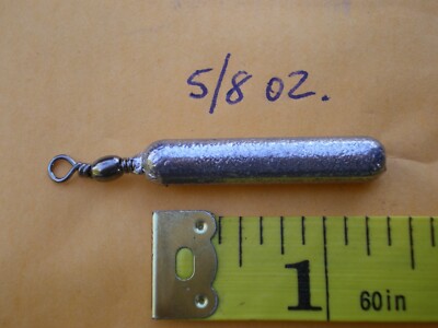 10 PCS. BOTTOM BOUNCER PENCIL SINKER 5/8 OZ. W/#7 BLACK BARREL SWIVEL