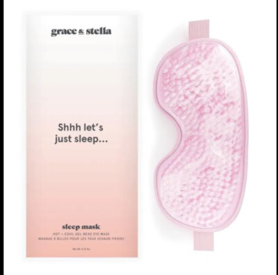 Grace & Stella Sleep Mask Hot + Cool Gel Bead Eye Mask NIB