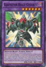 Yugioh BATT-EN008 Gladiator Beast Gyzarus Starfoil NM HARD TO FIND + BONUS!!!