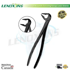 Universal Atraumatic Extraction Forceps Lower Anterior, German SS, CE Black