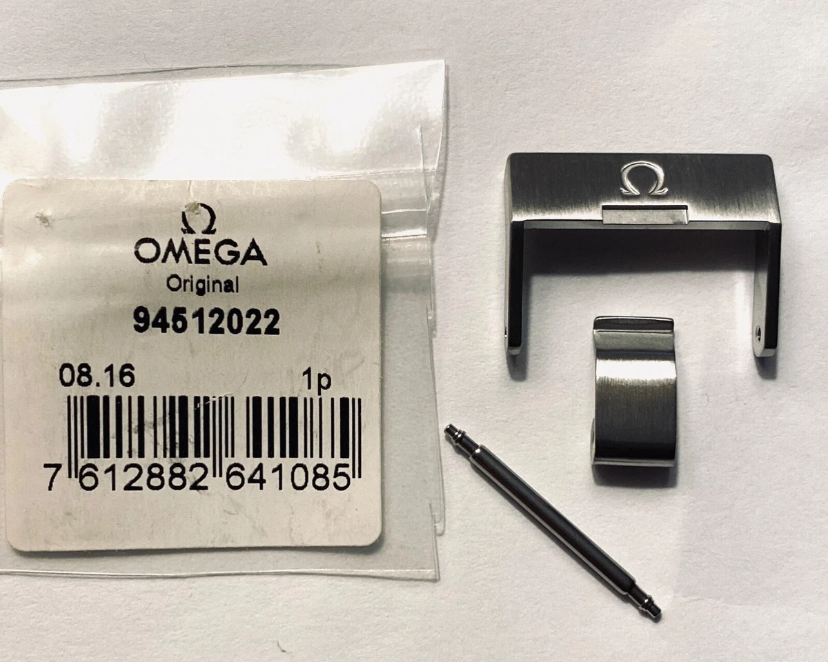 ORIGINAL OMEGA 20mm CLASP BUCKLE # 94512022 FITS 20mm RUBBER STRAP 