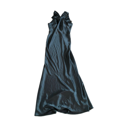 LOVELY Women's Draped Twist Halter Charmeuse Trumpet Gown Bridesmaid Dress  | eBay