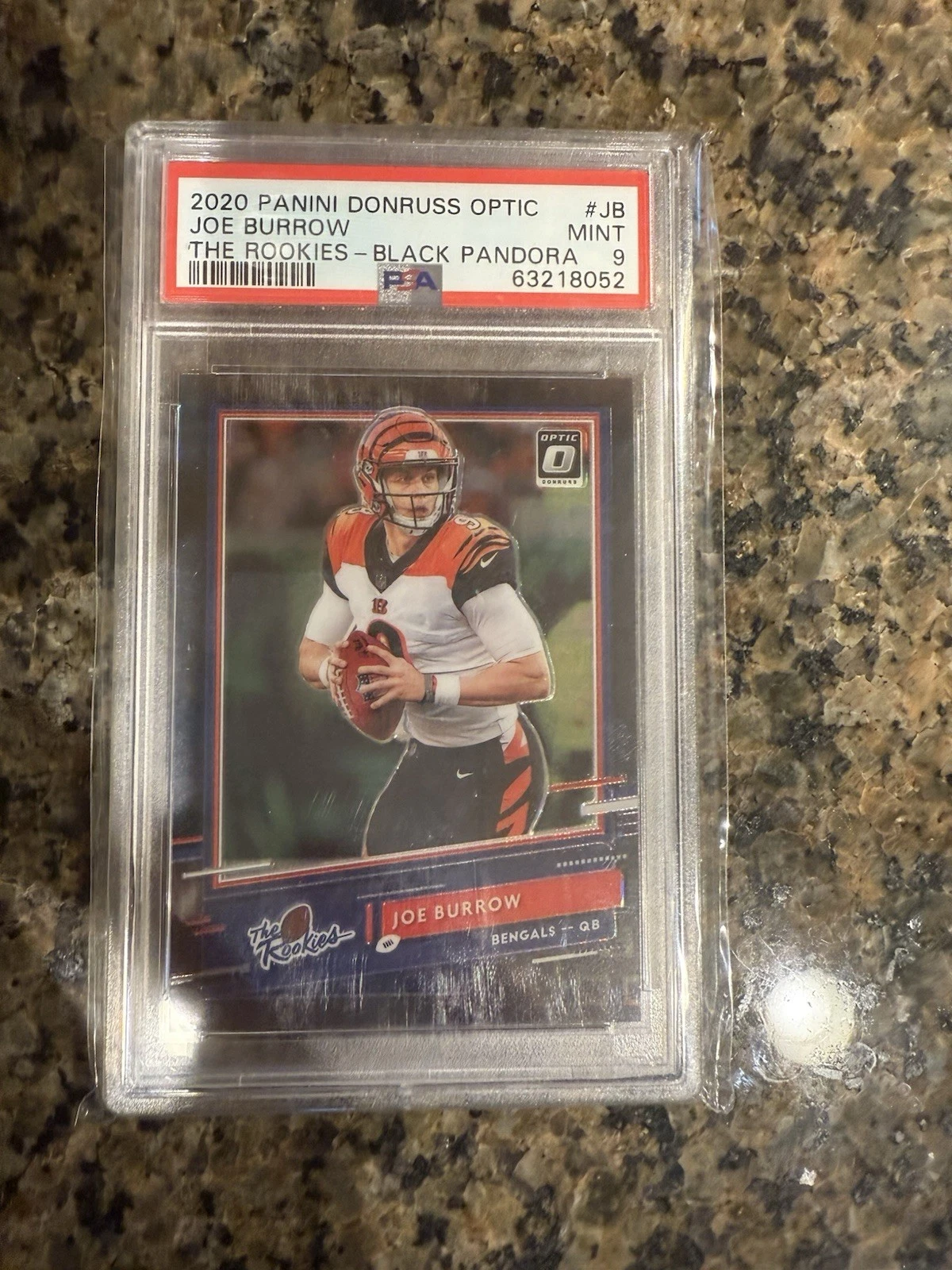 Joe Burrow Panini Donruss Optic the Rookies #JB Black Pandora