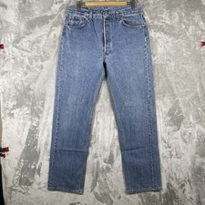 Vintage Levis 501 Jeans 36x34 fits 34x32 Made in USA Button Fly 80s 1989 Dark