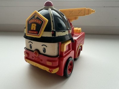 Robocar POLI Roy Diecast Fire Truck Silverlit Metal Character Vehicle
