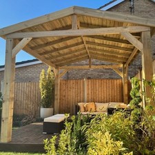 Quality Hot Tub BBQ Wood DIY Carport Garden Patio Pergola/GAZEBO DELIVERED