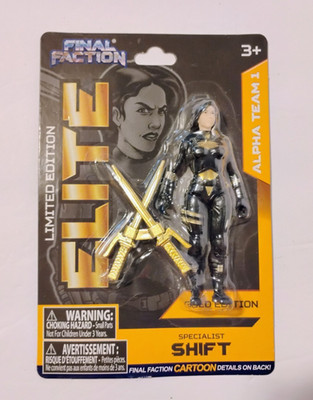 Final Faction Gold Edition   Specialist Shift Action Figure   ~   New in package