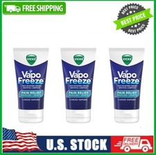 3 Pack Vicks VapoFreeze Topical Pain Relief Cream, 3 oz Pk