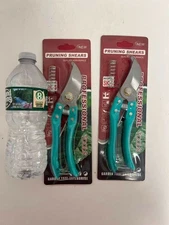 2pcs Green Garden Shears Curved Garden Shears Heavy Duty US