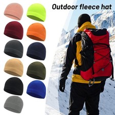 Men Winter Beanie Fleece Hat Sports OutdoorCycling Thermal New Hats Running N  
