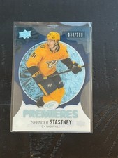 2023-24 Upper Deck Ice Hockey Spencer Stastney /799 Premieres RC #193