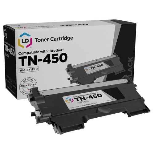 LD Compatible Toner Cartridge Replacement for Brother TN450 High Yield (Black) - 第 1/9 張圖片