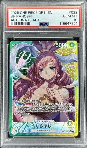 One Piece JPN Shirahoshi Alt Art #OP11-022 A Fist Of Divine Speed (PSA 10)