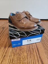 Max Jake Ollie Boys' Toddler Size 8 Oxford Shoes Brown/Blue