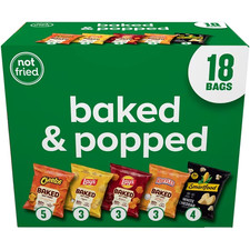 Frito-Lay Baked and Popped Mix Variety pack Snack Chips, 18 Count Multipack New