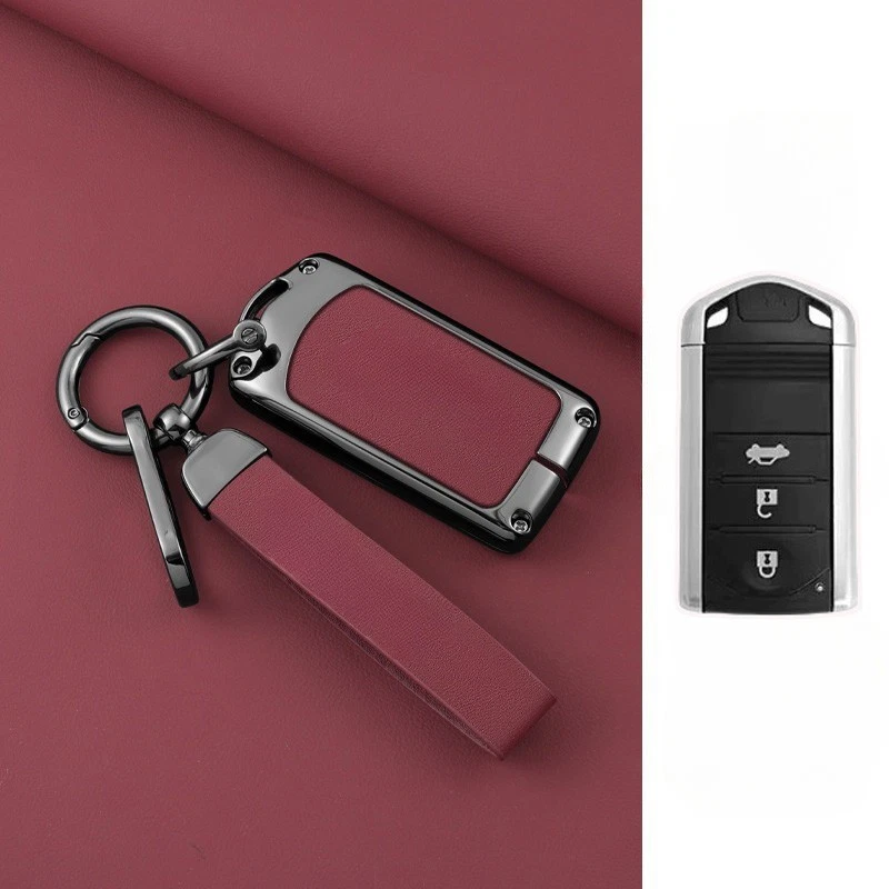 Funda protectora para llavero remoto de cuero de aleación de zinc para Acura TL RDX ILX ZDX Foto 4 de 4