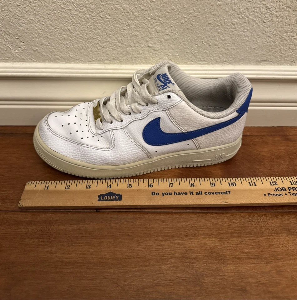 Nike Air Force 1 '07 Bajo Blanco Azul Real DM2845-100 Zapatos Tenis Para Hombres 8.5 Foto 2 de 4