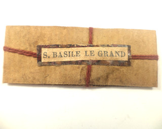 ANTIQUE RELIQUARY RELIQUE RELIC SAINT BASIL THE GREAT / S. BASILE LE GRAND