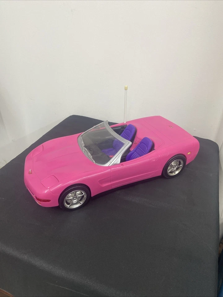 Barbie Corvette rosa con control remoto Mattel 2001 vintage. Sin mando a distancia Foto 2 de 4