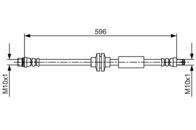 BOSCH 1 987 481 708 Bremsschlauch für OPEL,VAUXHALL