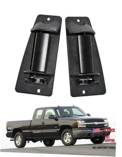 Upgraded Metal Extended Cab Door Handles for 1999-2007 Chevy Metal Right+Left - Picture 1 of 9