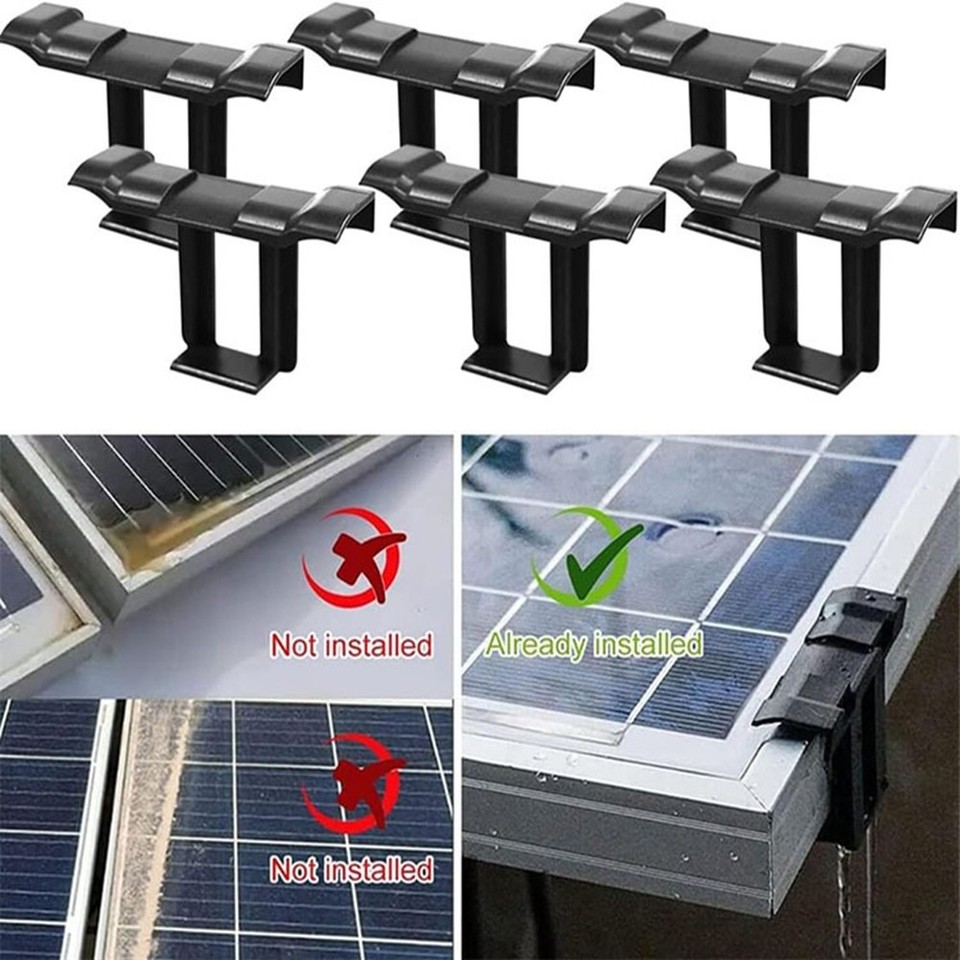 One Pv Module 30PCS Photovoltaic Panel Drainage Buckle PV Plate Solar Panel Water ...