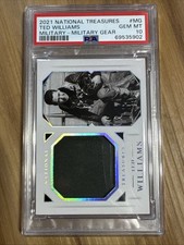 2021 National Treasures Ted Williams Military Gear /99 PSA10 Rare 
